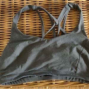 lululemon athletica olive green  Sports Bra size 10